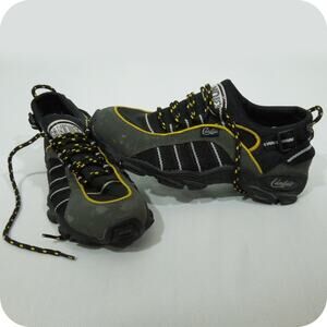 CANDIE'S Shoes size 7.5 M Womens Camping Hiking Black Yellow Lace